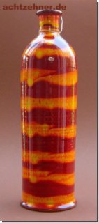 Flasche Vase Gramann Keramik ROT/ Orange 26 cm