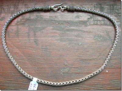 Silberne Antik Kette 42 cm