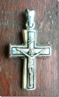 Silberner Kreuz Anhnger 3,6 cm