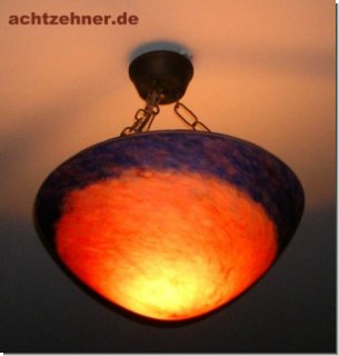 Art de France Deckenlampe rot/ blau 45 x 37 cm