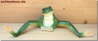 Amphibia, sitting frog design - Figur von Franz Porzellan 23 cm