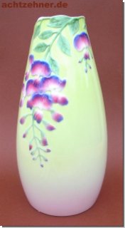 Wisteria design, Vase von Franz Porzellan 25 cm