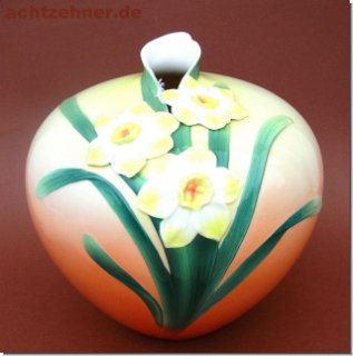 Daffodil Bowl Design, Kugelvase von Franz Porzellan 19 cm