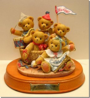 Annie,Brittany,Colby,  Danny and Ernie von Cherished Teddies 15 cm