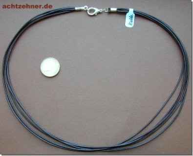 Band fr Anhnger aus Leder in braun 61 cm