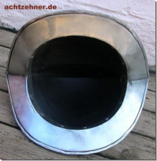 Spanischer Helm aus echtem Rstungsstahl 15. Jh. 35 x 35 x 28 cm