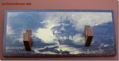 Wandhalterung fr Pilstole oder Schwert 40 x 16,5 cm