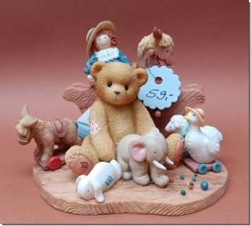 Benjamin mit Spielsachen von Cherished Teddies 10 x 13 cm