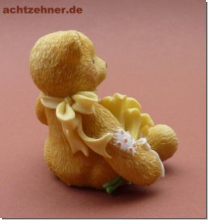 LILY mit Blumen & Teddybr von Cherished Teddies 7 cm