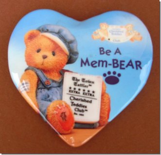 Sticker aus Blech, Be A Mem-Bear Cherished Teddies 7 cm