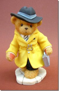 Dedektiv T.James Bear Gelb Cherished Teddies 10 cm