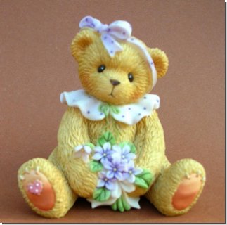 Violet mit Blumen Cherished Teddies 7 cm