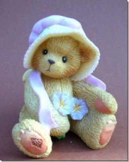 Pansy mit Blumen Cherished Teddies 7,5 cm