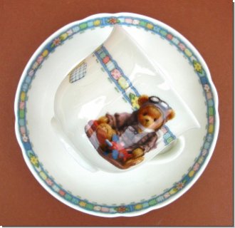 Untertasse Cherished Teddies Porzellan 15 cm