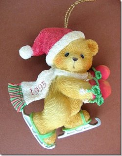 Weihnachtsanhnger Anhnger 1995 Cherished Teddies 8 cm