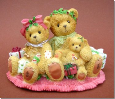 Jade, Kieren and Callum Weihnachtsfamilie Cherished Teddies 7,5 x 10,5 cm