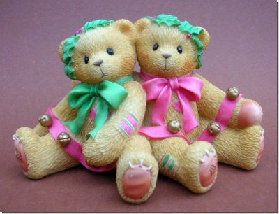 Bonnie and Harold Weihnachtsprrchen Cherished Teddies 7 x 11 cm