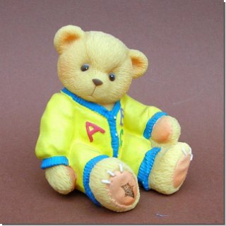 Quitscheteddy Toybox Gelb Teddies Cherished Teddies 8 cm