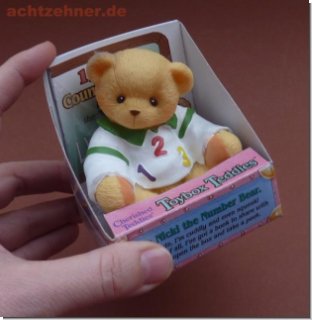 Quitscheteddy Toybox 1,2,3 Br Cherished Teddies 8 cm