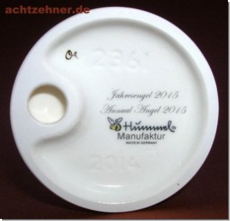 Hummel Porzellan Jahresengel 2015, 12 cm