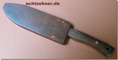 Messer mit Holzscheide, klein 21,5 cm