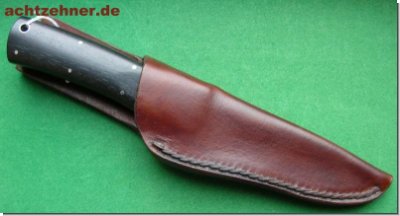 Nr.eh218 Jagdmesser mit Griff aus Ebenholz