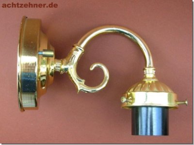 kleine zarte Wandlampe Gestell gold 17 cm