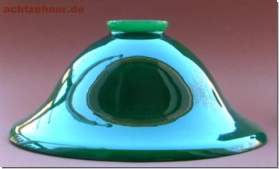 Lampenschirm aus Glas in grn 11 x 24 cm