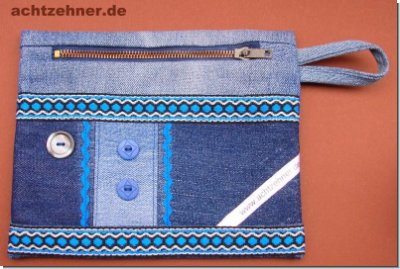 Utensilientschchen Denim blau 16 x 20 cm