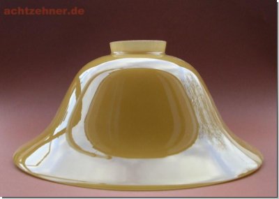 Lampenschirm aus Glas in cognac 11,5 x 25 cm