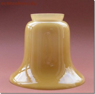 Lampenschirm aus Glas in cognac 13 x 13,5 cm