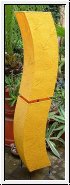 Lampe aus Maulbeerbaumpapier, gelb, 150 cm
