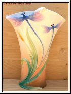 Dragonfly design, Vase von Franz Porzellan 19,5 cm