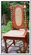Stuhl aus Mahagoniholz 112 cm