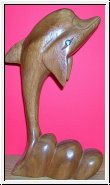 Delfin aus Holz 17 cm
