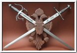 Wanddeco Schwerter mit Halterung 3-teilig 40 x 50 cm