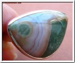 Silberner Ring mit Ozean Jaspis 18 mm