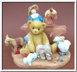 Benjamin mit Spielsachen von Cherished Teddies 10 x 13 cm