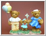 John, Emily & Katie auf einem Fest Cherished Teddies 11,5 x 14 cm