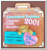 Club Pin Brosche 2001 Cherished Teddies 6 x 4 cm
