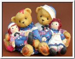 Rosemarie and Ronald, Kinder mit Puppen, Cherished Teddies 8 x 12 cm