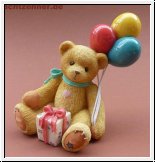 NINA mit Geschenk & Luftballons Cherished Teddies 10 cm