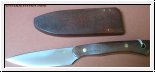 Messer mit Holzscheide, klein 21,5 cm