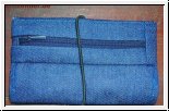 Blaue Tabaktasche für Zigarettendreher 15 x 9 cm