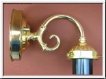 kleine zarte Wandlampe Gestell gold 17 cm