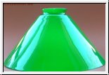 Lampenschirm aus Glas in grün 11 x 22 cm