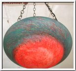 Art de France Deckenlampe rot/ grün 90 x 38 cm