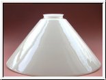 Lampenschirm aus Glas in creme 14 x 24,5 cm