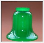 Lampenschirm aus Glas in grün 13 x 13,5 cm